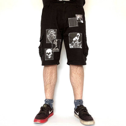 Memento Mori Cargo Shorts - CemeteryCrypt