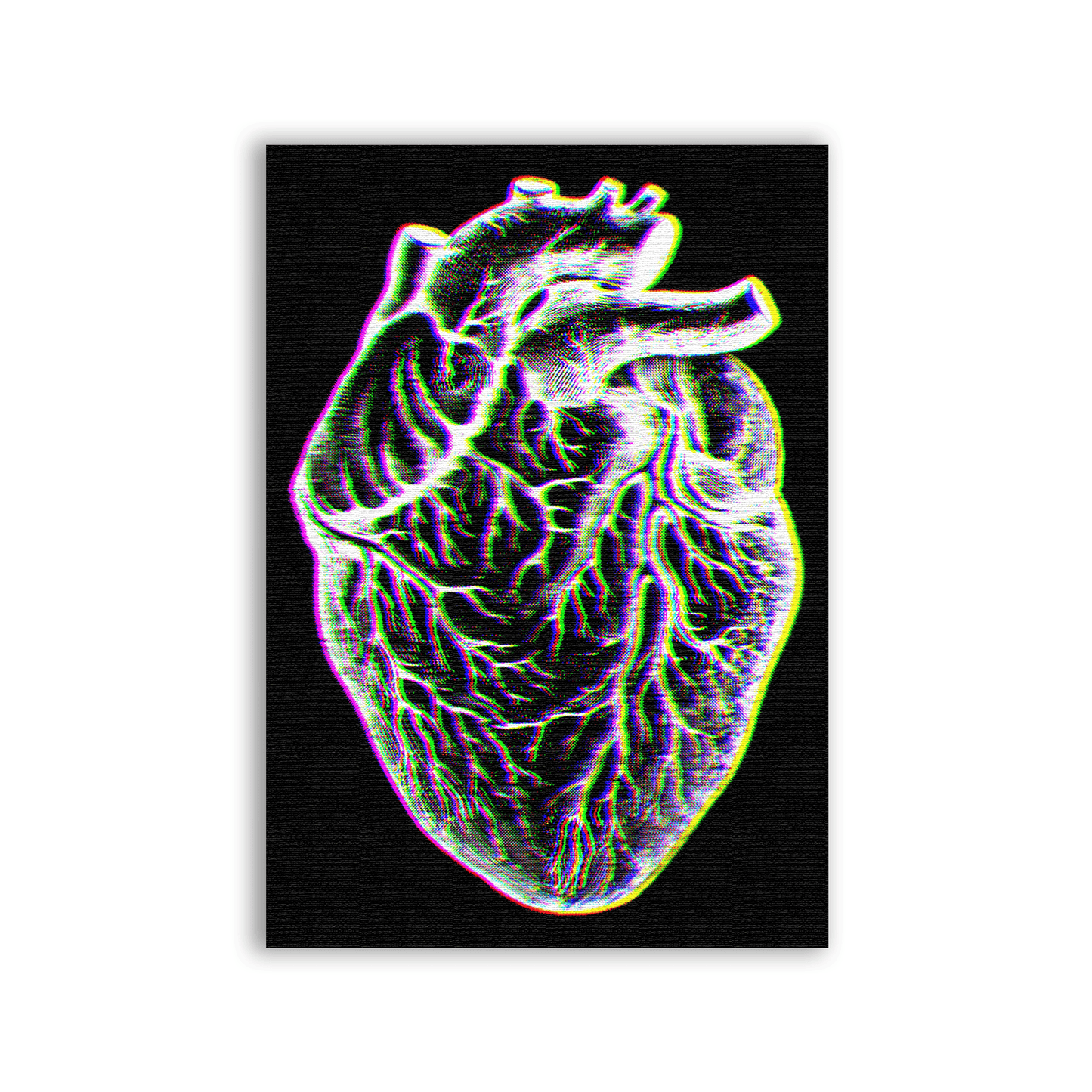Neon Heart Patch - CemeteryCrypt