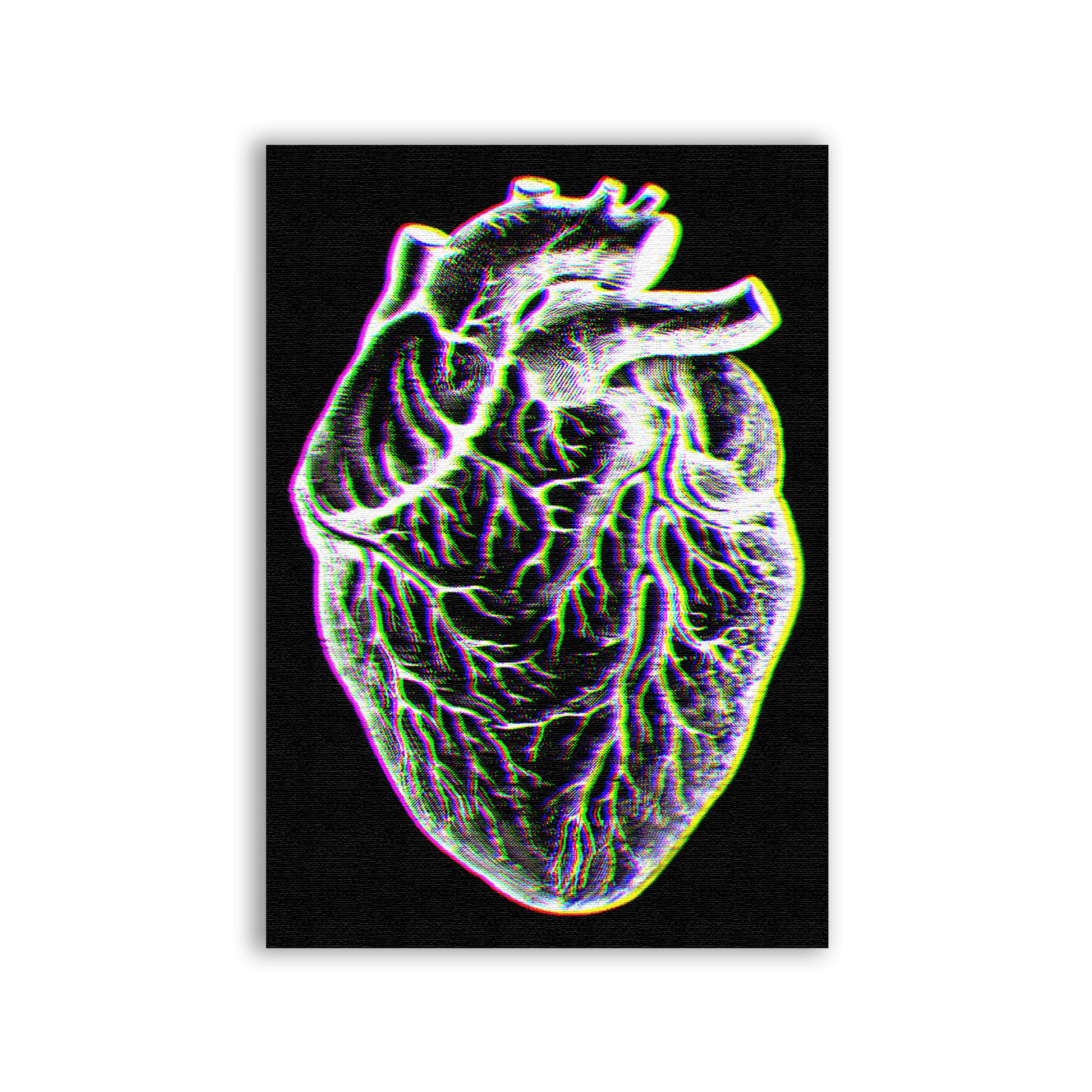 Neon Heart Patch - CemeteryCrypt