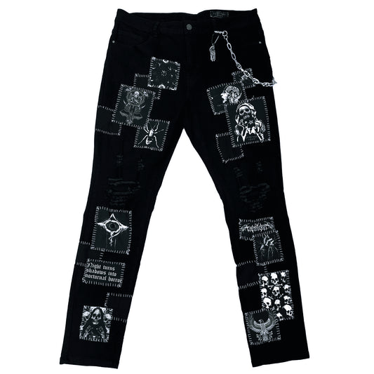 Nocturnal Denim Jeans - CemeteryCrypt