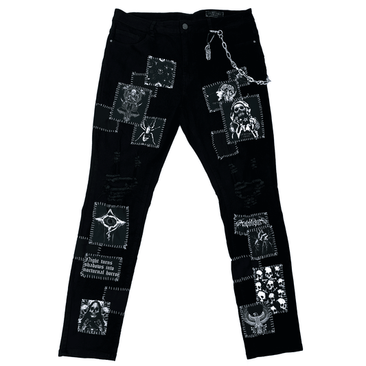 Nocturnal Denim Jeans - CemeteryCrypt