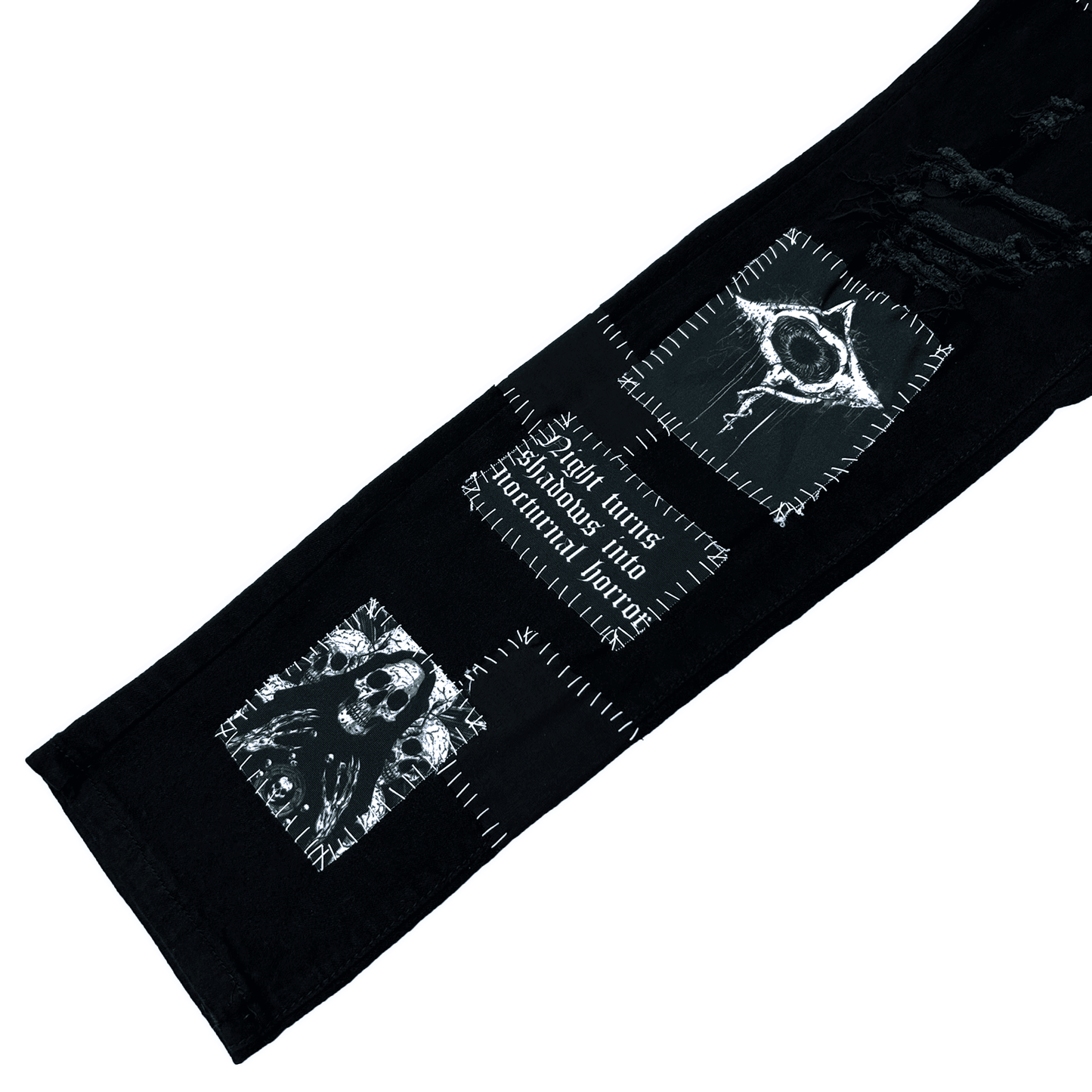 Nocturnal Denim Jeans - CemeteryCrypt