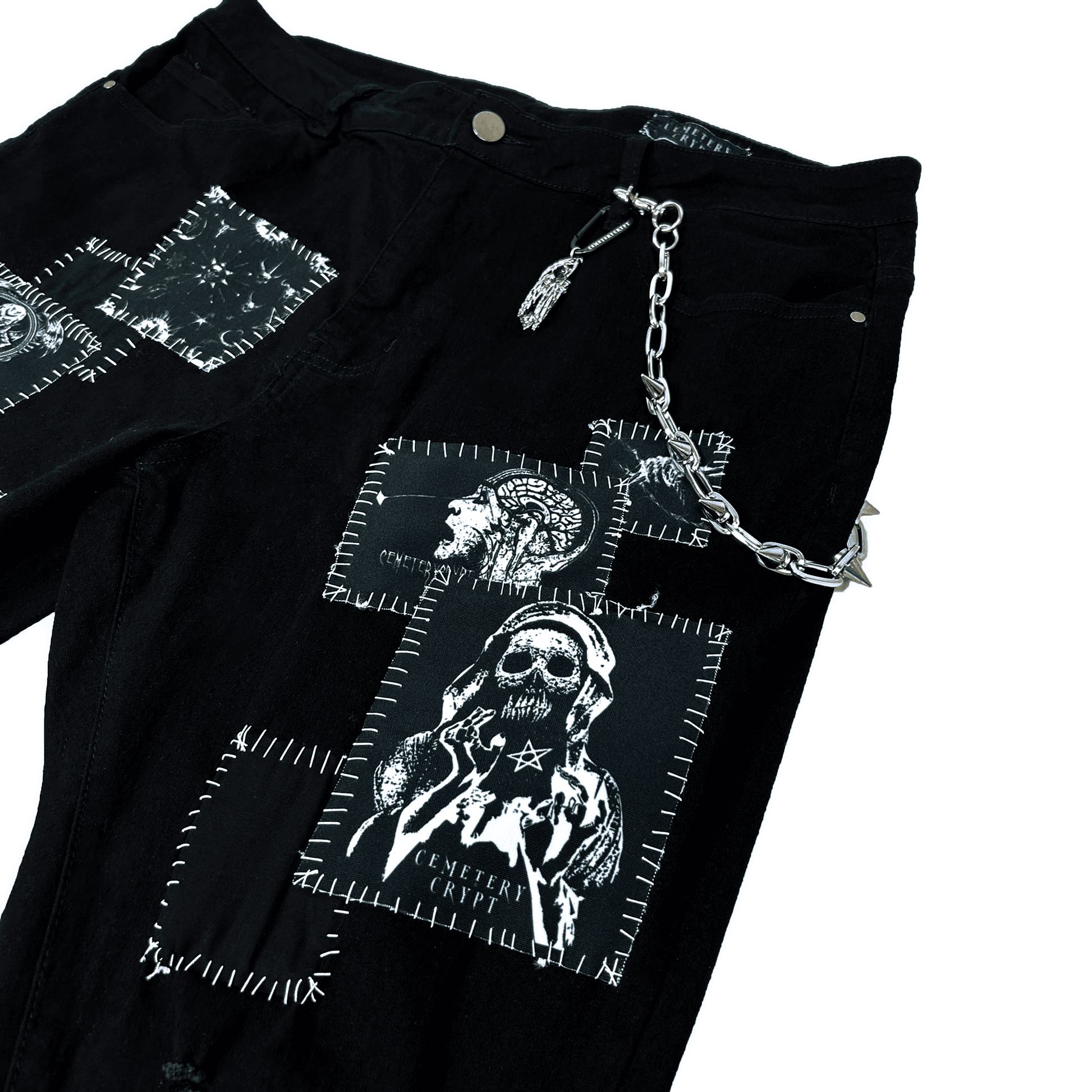 Nocturnal Denim Jeans - CemeteryCrypt