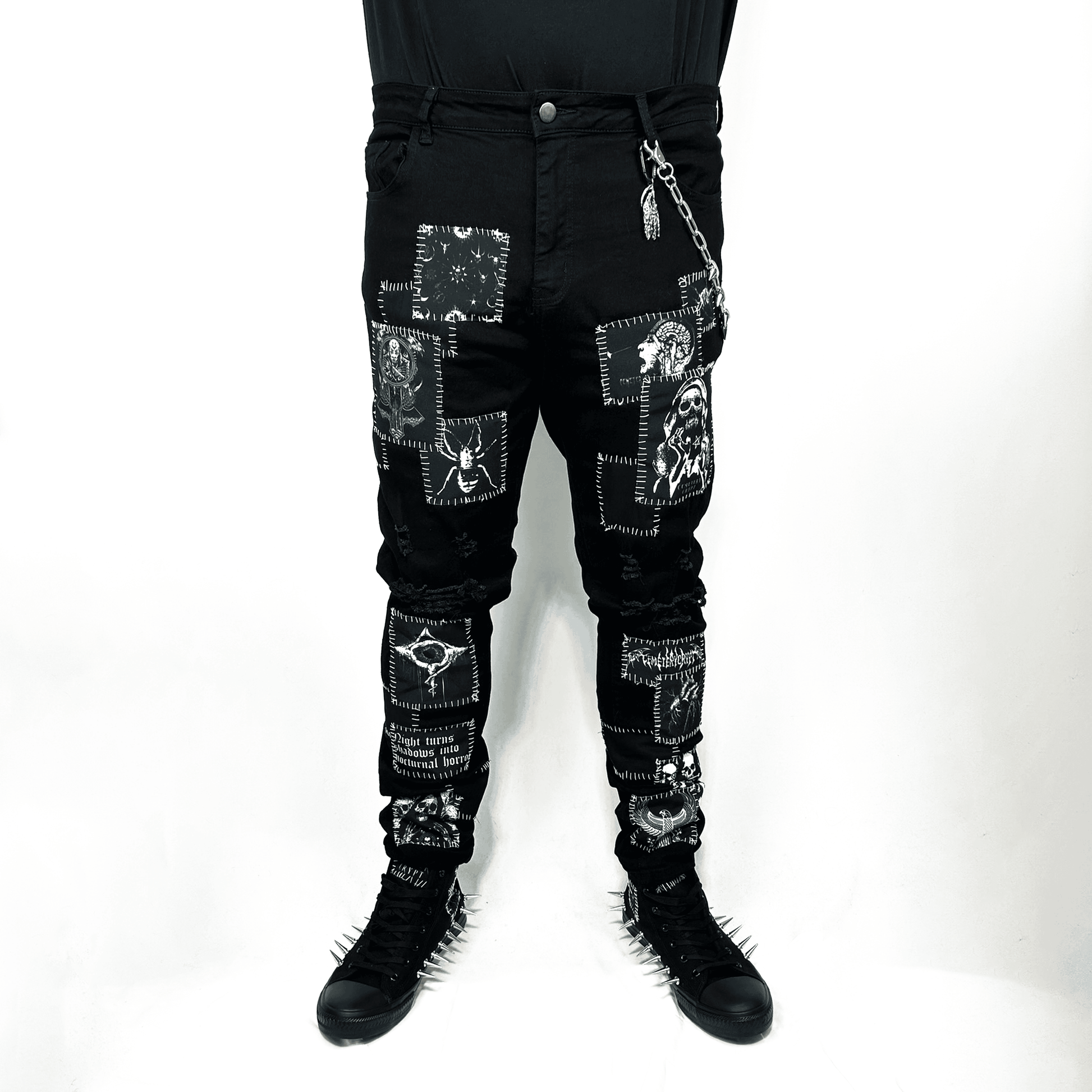 Nocturnal Denim Jeans - CemeteryCrypt