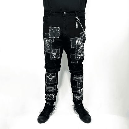 Nocturnal Denim Jeans - CemeteryCrypt
