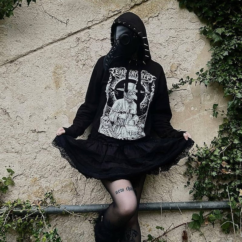 Plague Doctor Hoodie - CemeteryCrypt
