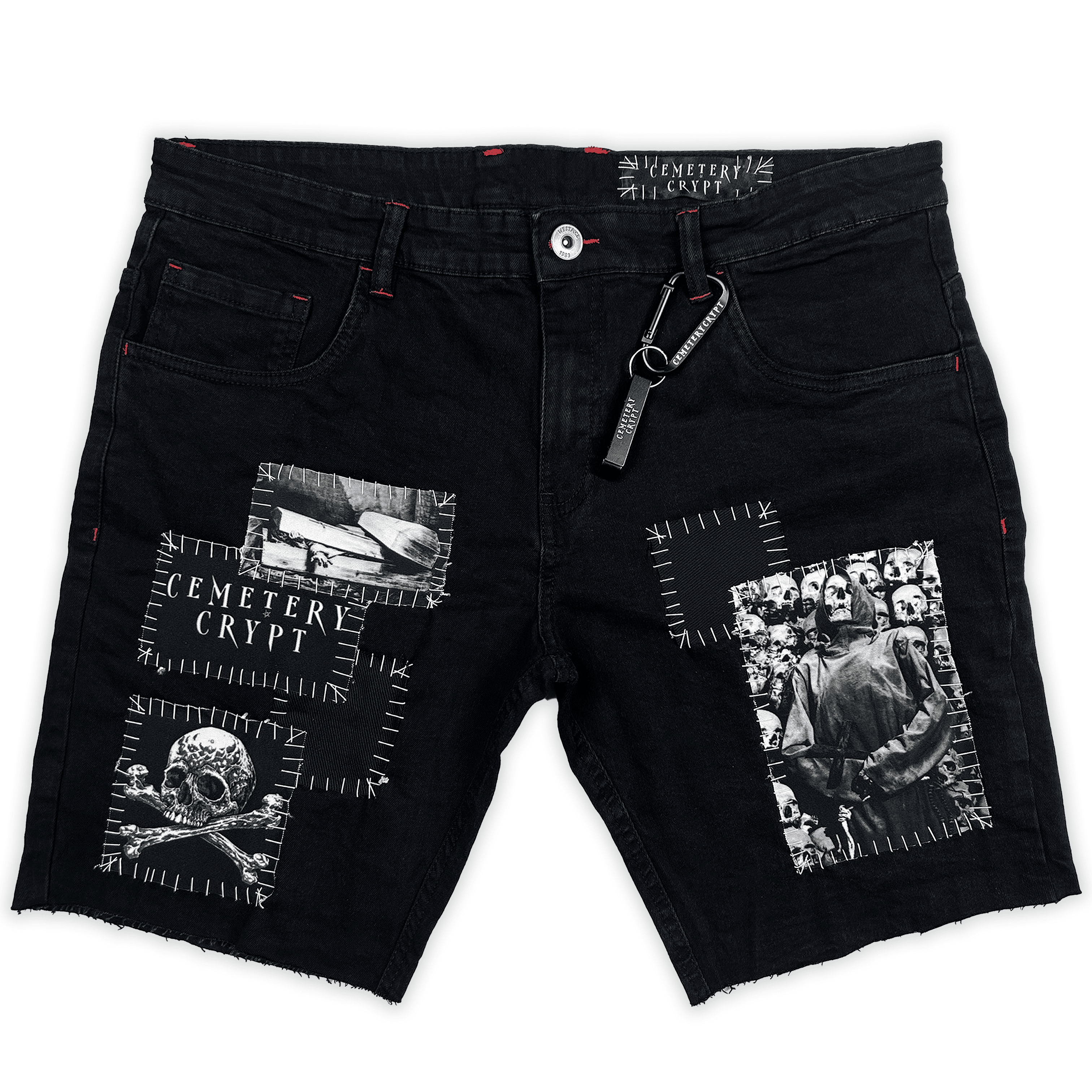Rotten Denim Shorts | Gothic Clothing | CemeteryCrypt