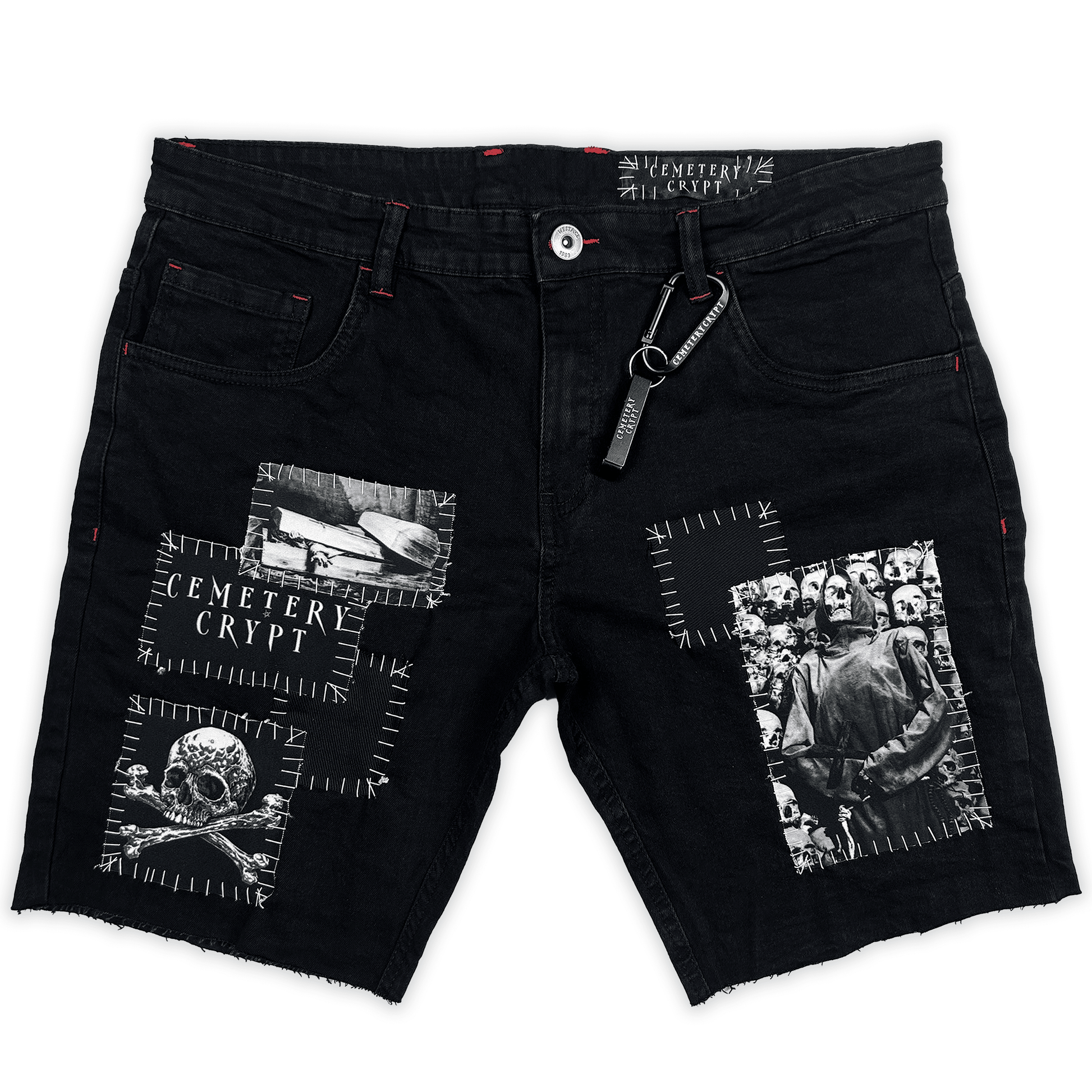 Rotten Denim Shorts - CemeteryCrypt
