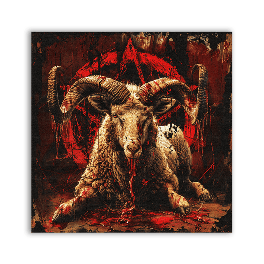 Satanic Ram Patch - CemeteryCrypt