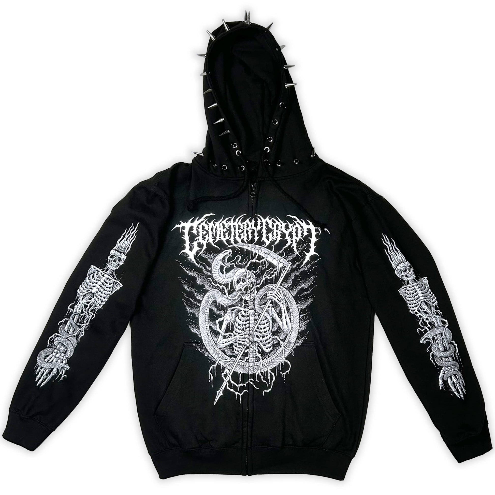 Scythe Zipper Hoodie - CemeteryCrypt