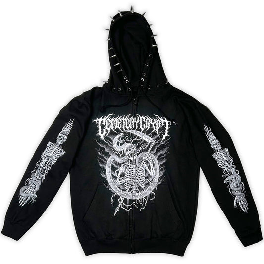 Scythe Zipper Hoodie - CemeteryCrypt