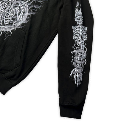 Scythe Zipper Hoodie - CemeteryCrypt