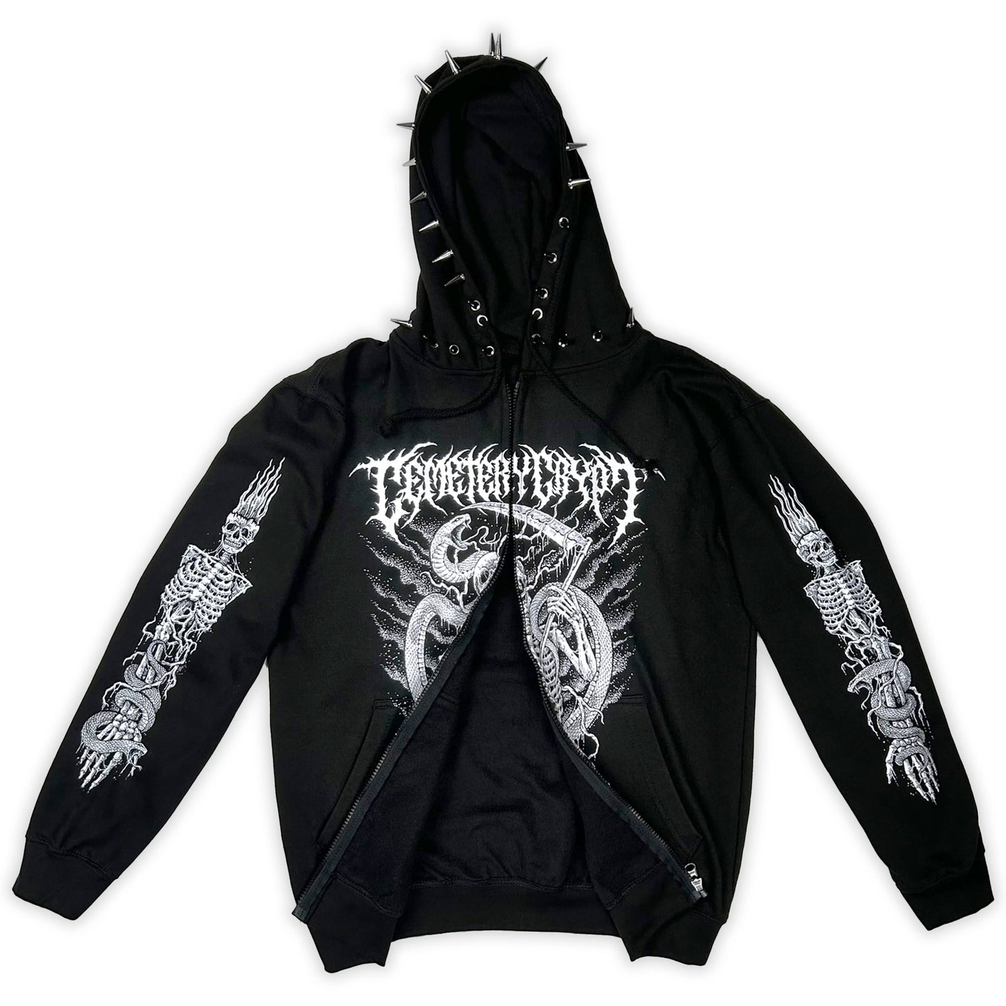 Scythe Zipper Hoodie - CemeteryCrypt