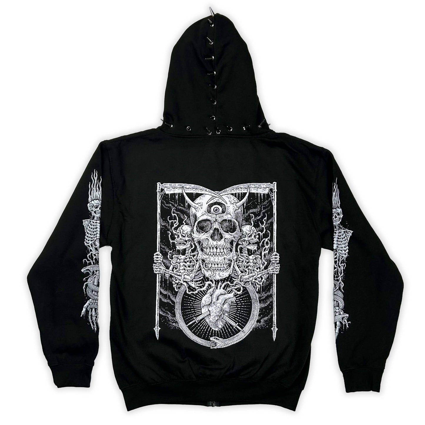 Scythe Zipper Hoodie - CemeteryCrypt
