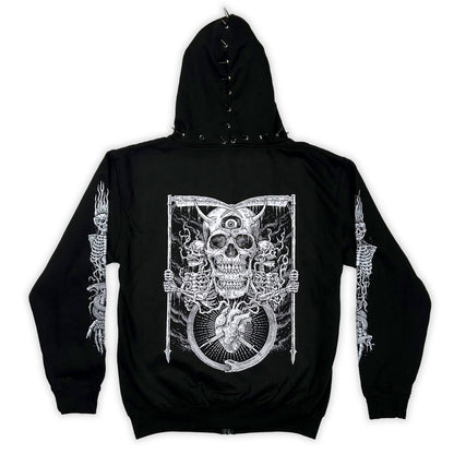 Scythe Zipper Hoodie - CemeteryCrypt