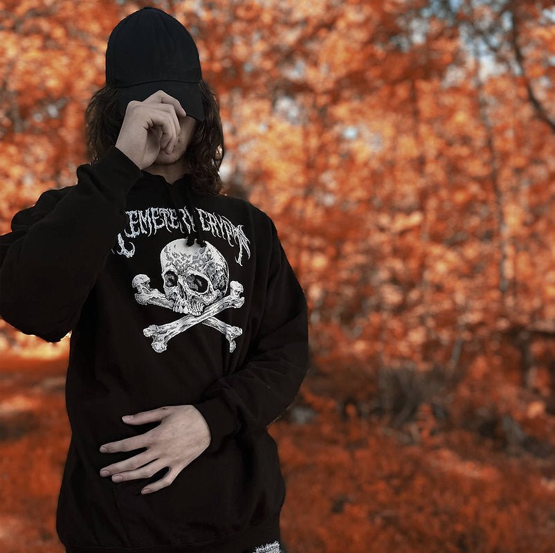 Skull & Crossbones Hoodie - CemeteryCrypt