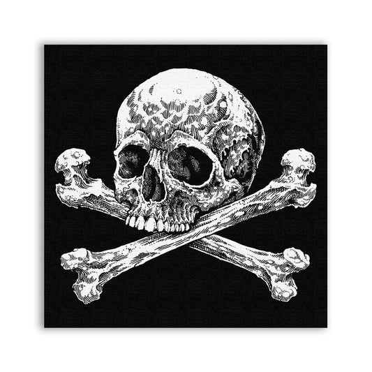 Skull & Crossbones Patch - CemeteryCrypt