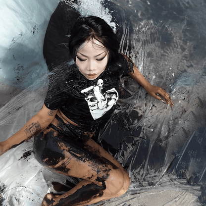 Sleep Experiment Crop Top - CemeteryCrypt