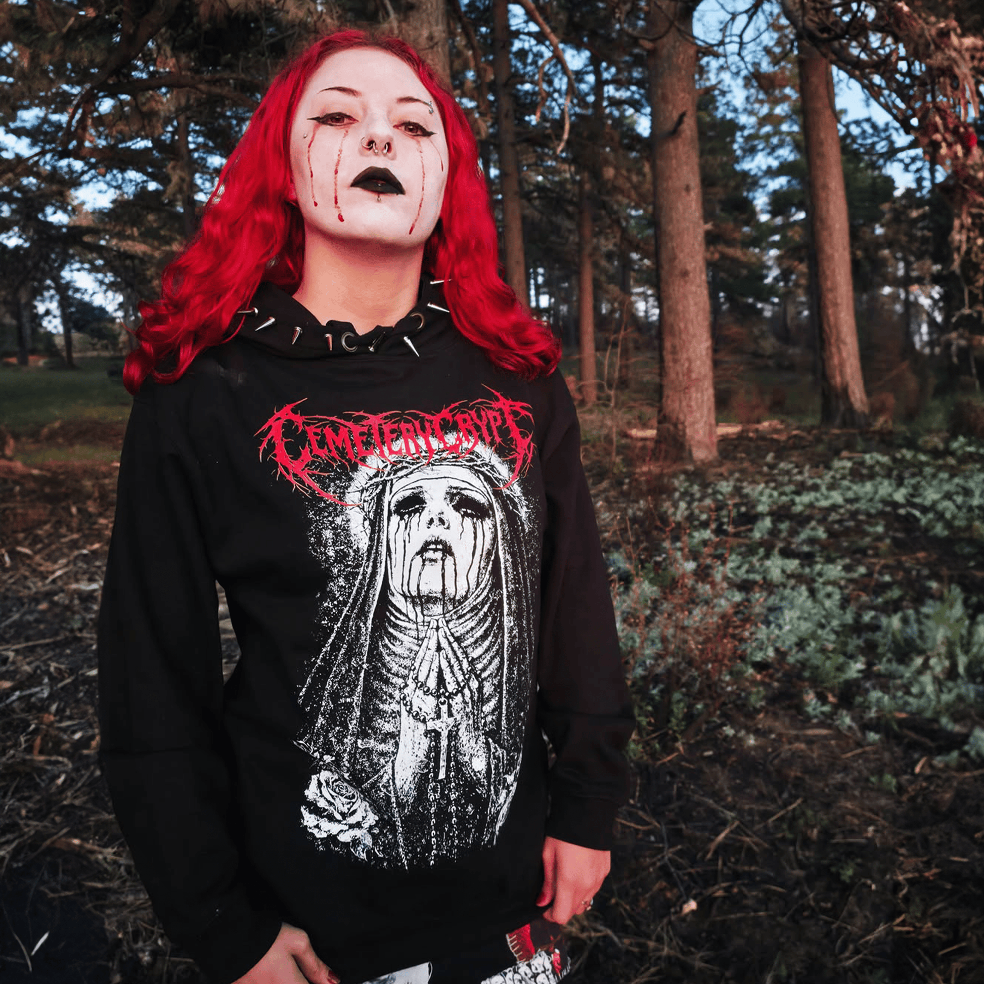 Unholy Devotion Hoodie - CemeteryCrypt
