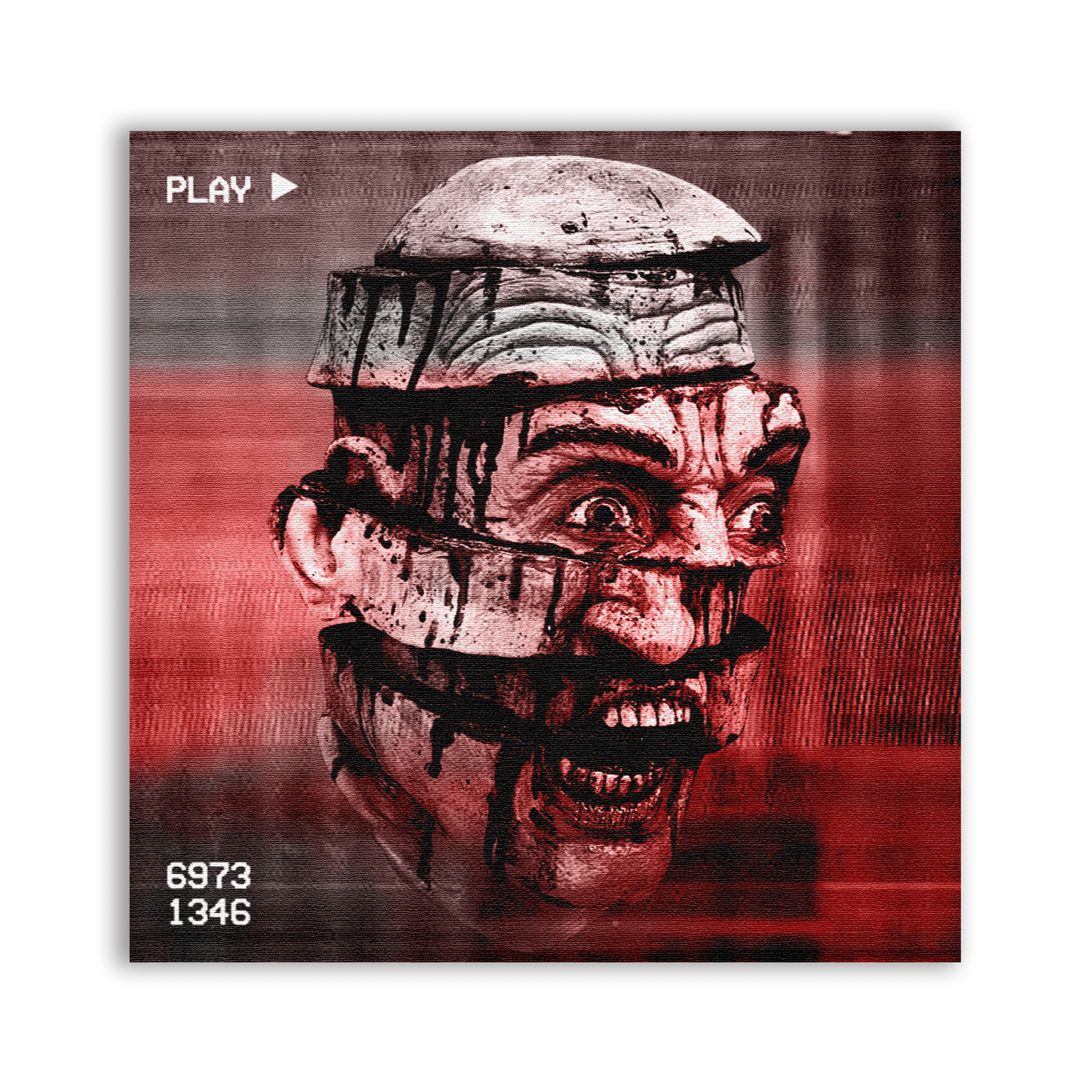 VHS Slice Face Patch - CemeteryCrypt
