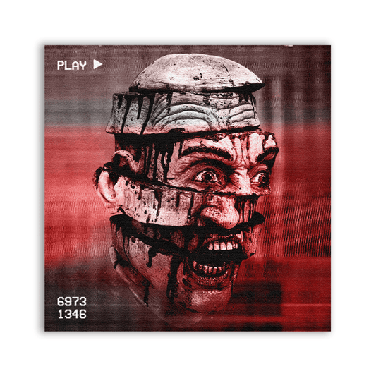 VHS Slice Face Patch - CemeteryCrypt